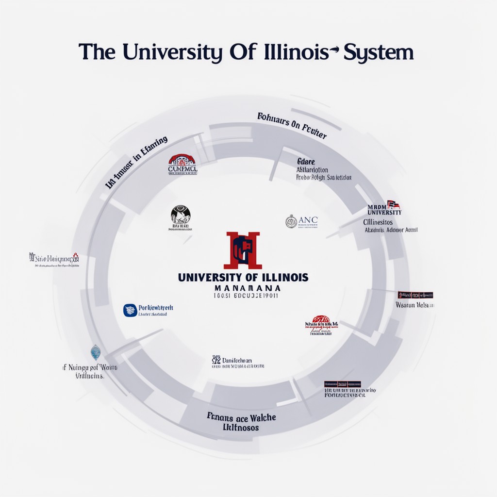 AI-generated illustration of University of Illinois system