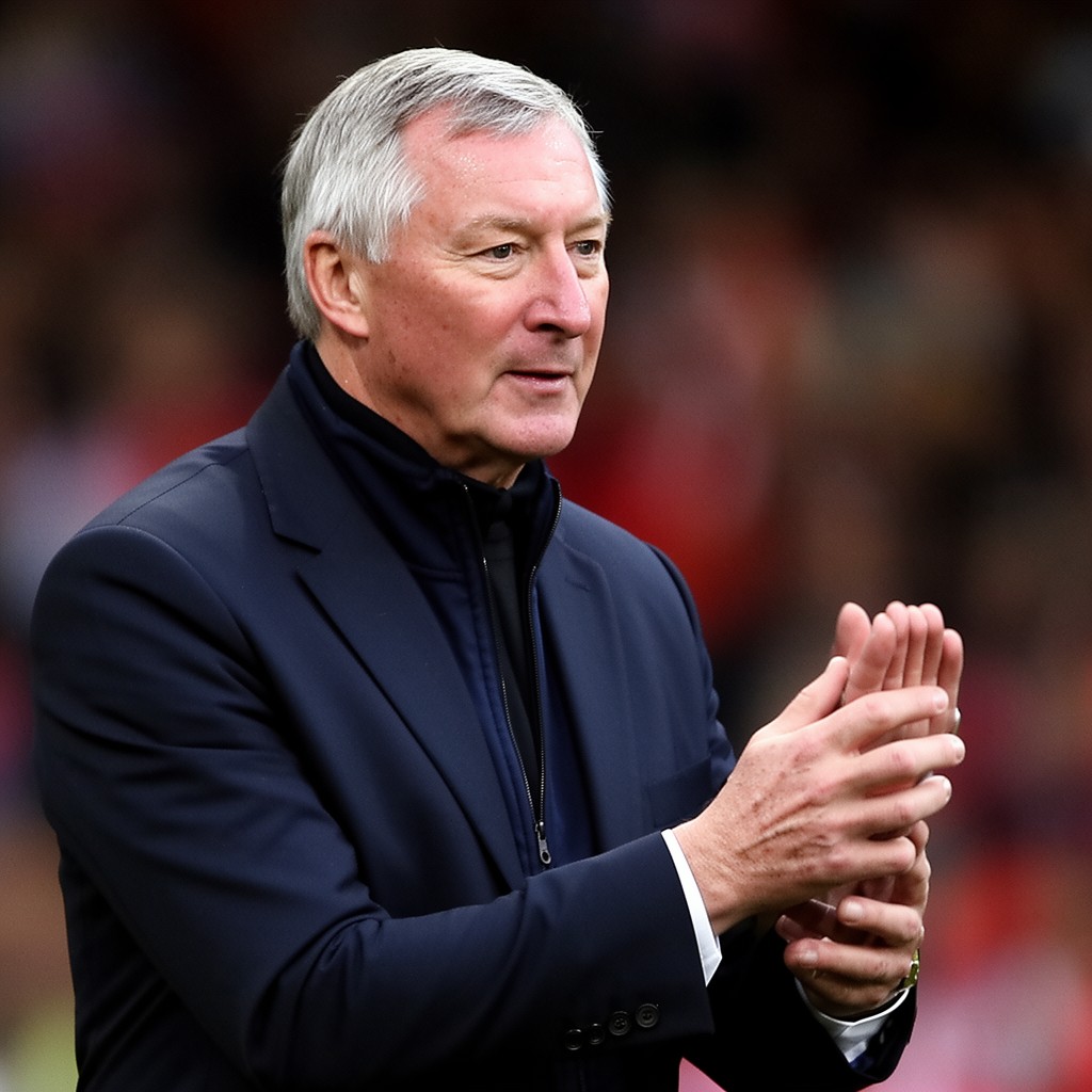 AI-generated illustration of Sir Alex Ferguson