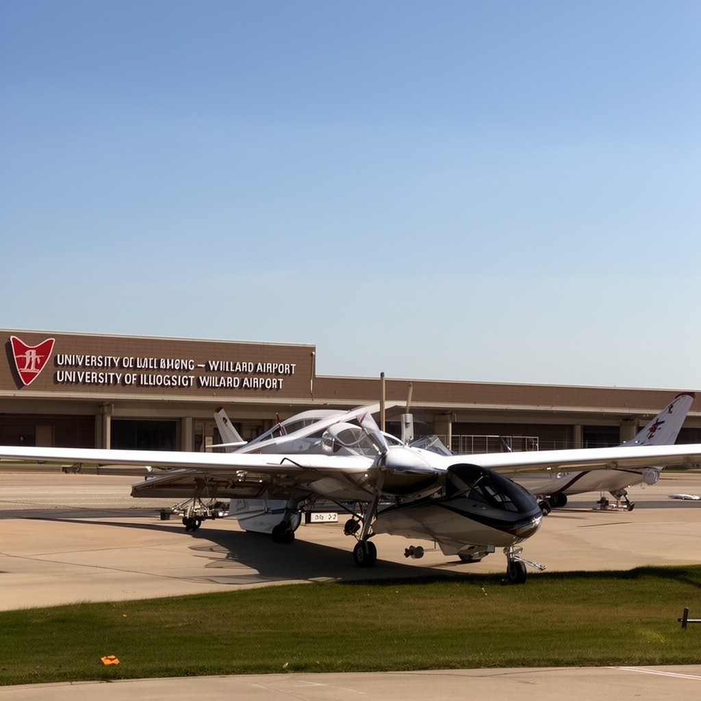AI-generated illustration of University of Illinois Willard Airport