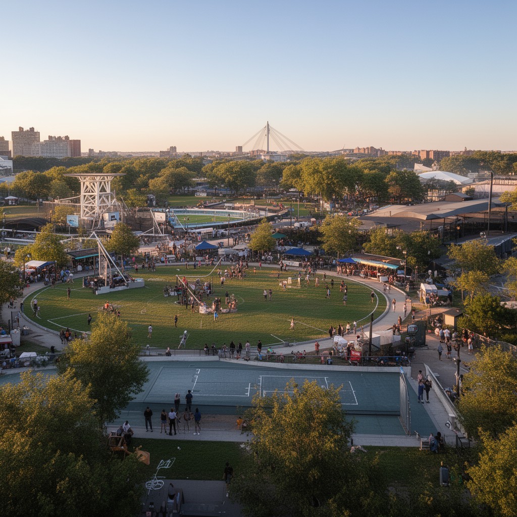 AI-generated illustration of McCarren Park