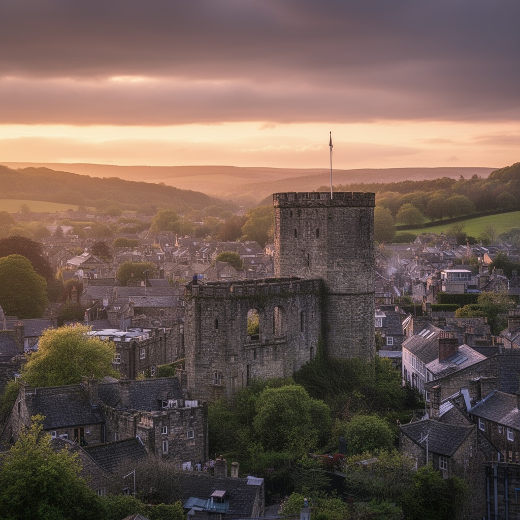 AI-generated illustration of Clitheroe