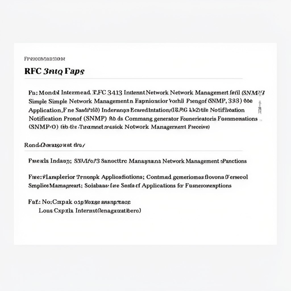 AI-generated illustration of RFC 3413