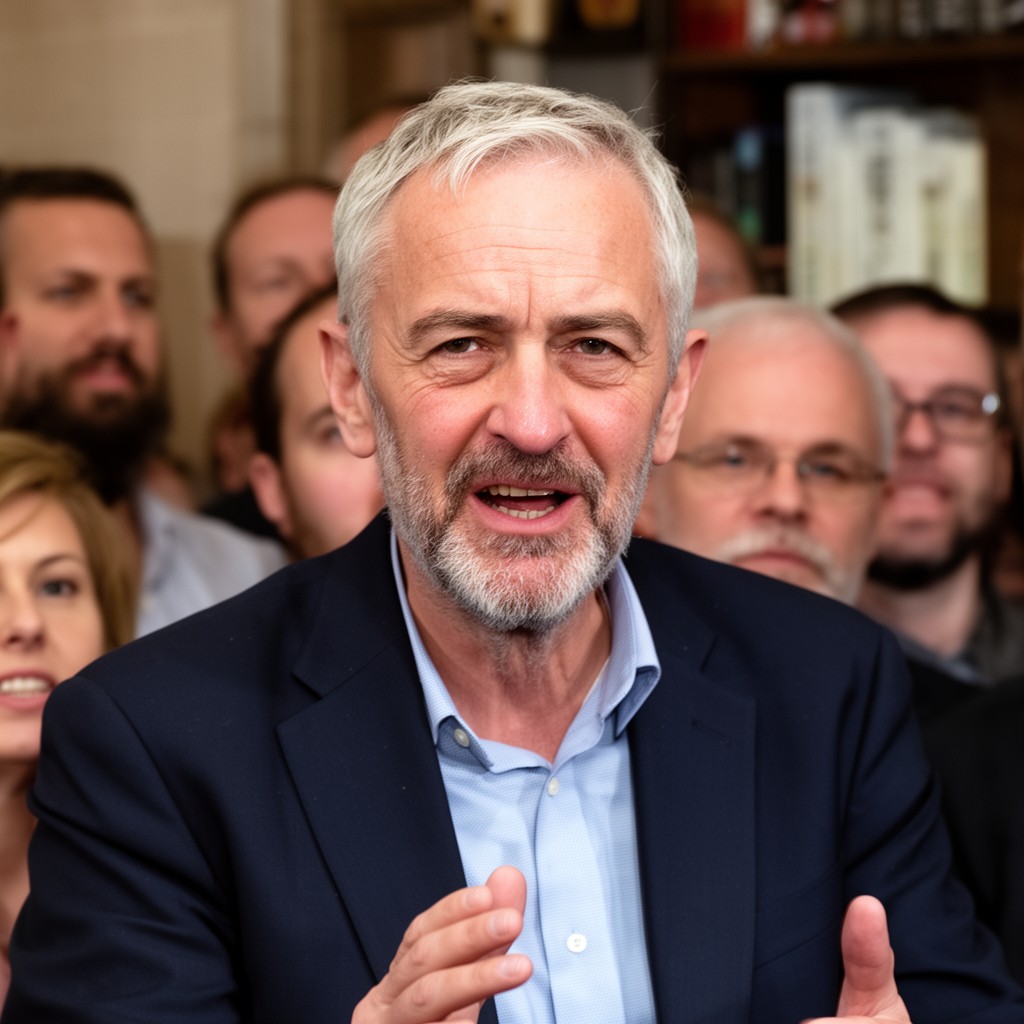 AI-generated illustration of Jeremy Corbyn