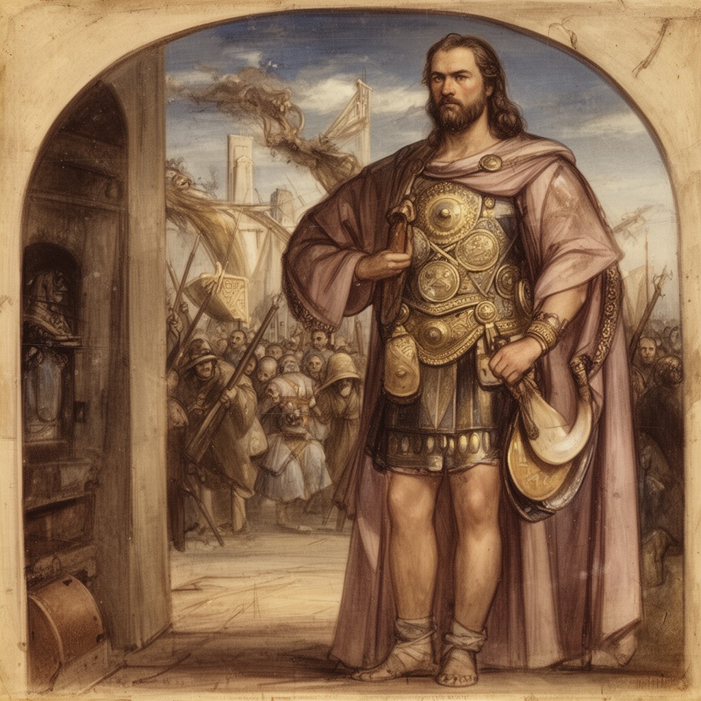 AI-generated illustration of Honorius