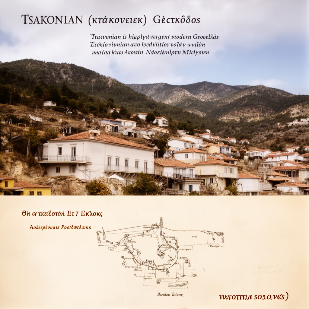 AI-generated illustration of Tsakonian