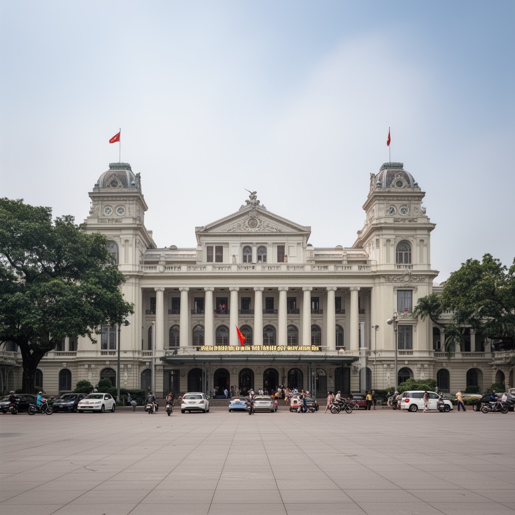 AI-generated illustration of Presidential Palace of Vietnam