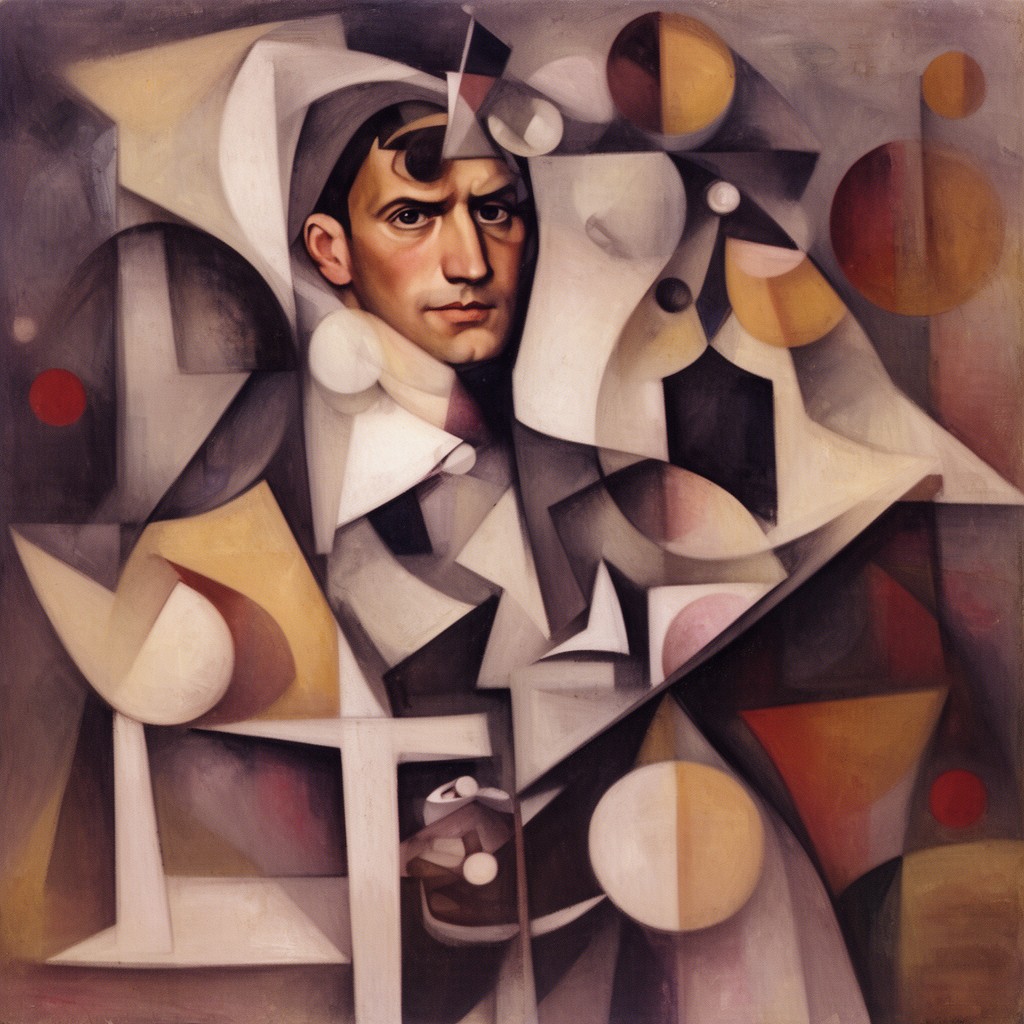 AI-generated illustration of Oskar Schlemmer