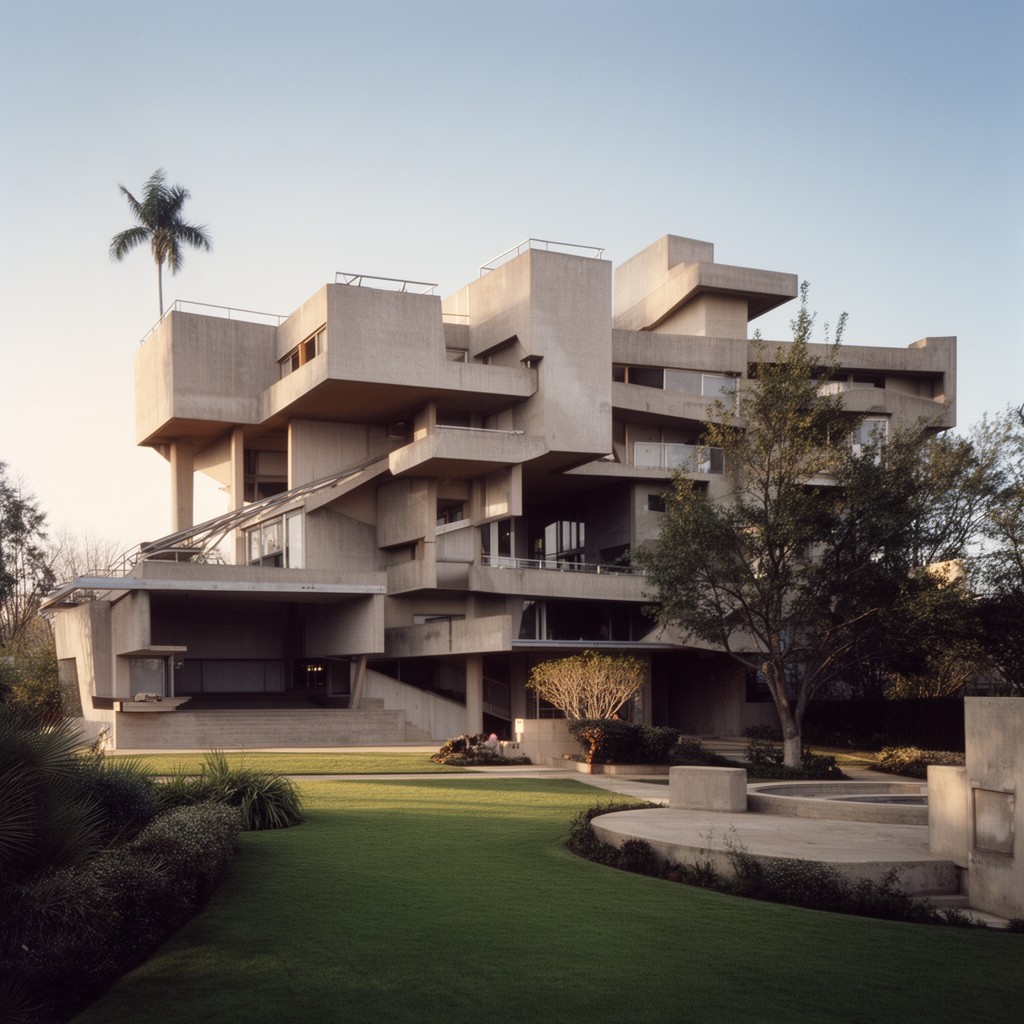 AI-generated illustration of Paul Rudolph