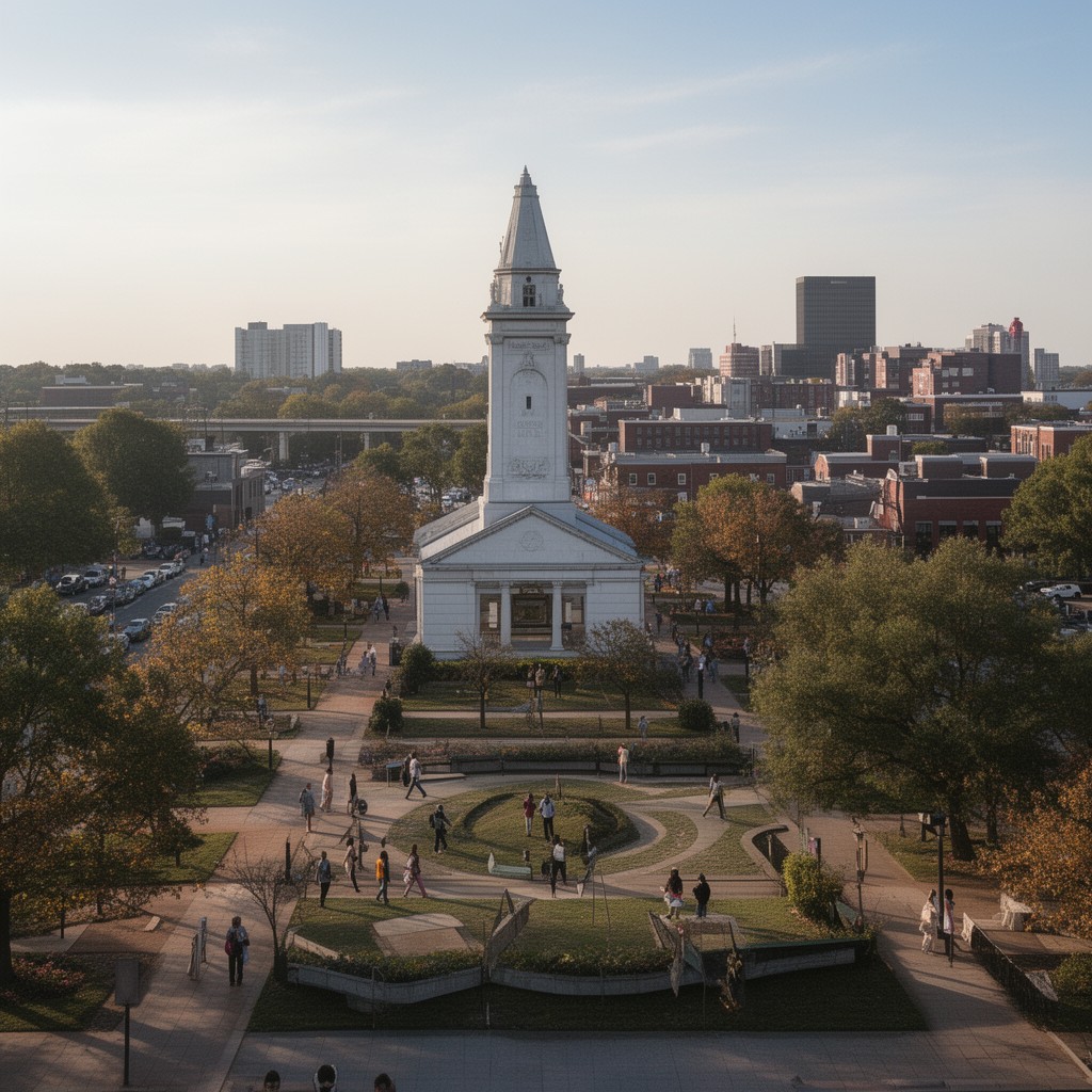 AI-generated illustration of Columbia, South Carolina