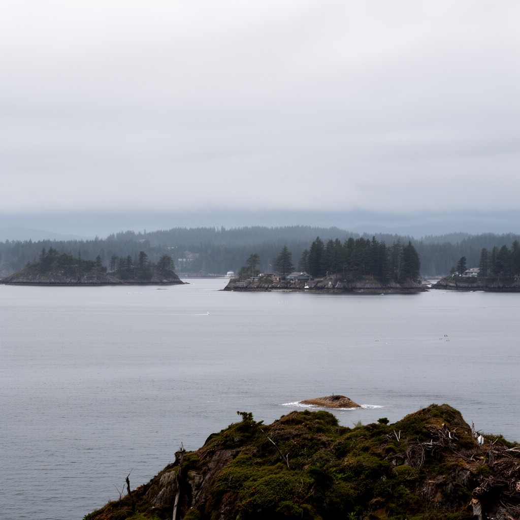 AI-generated illustration of San Juan Islands National Monument
