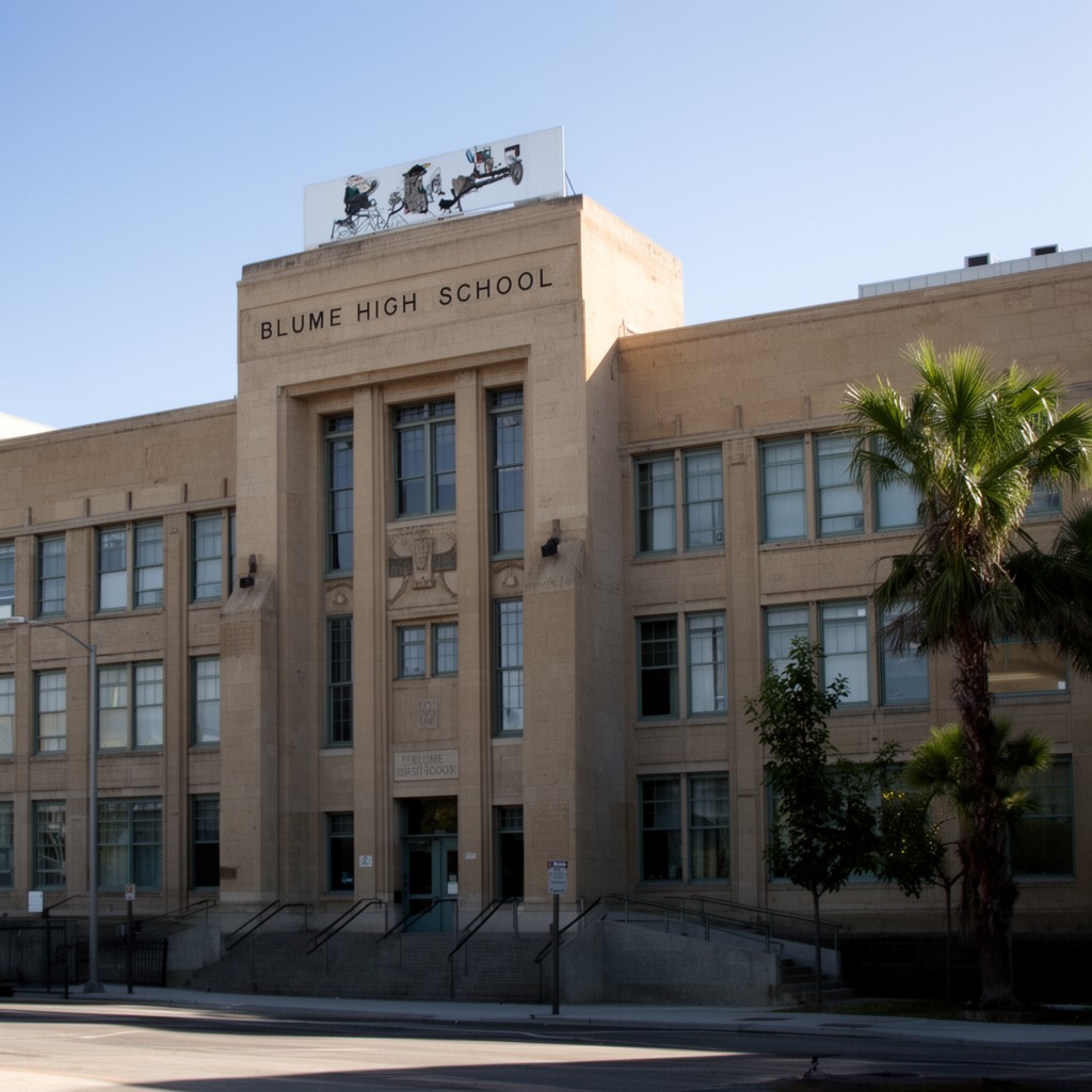 AI-generated illustration of Blume High School
