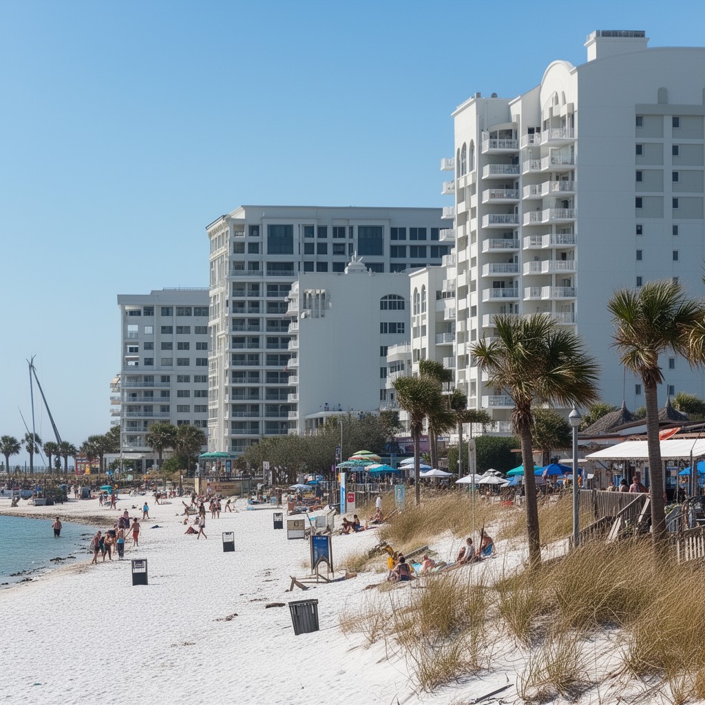 AI-generated illustration of Okaloosa Island