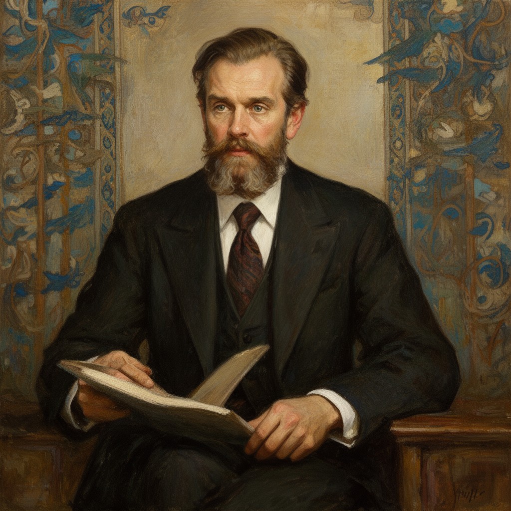 AI-generated illustration of Akseli Gallen-Kallela