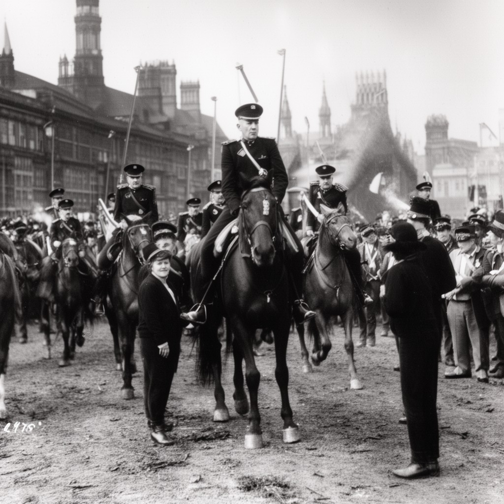 AI-generated illustration of Manchester and Salford Yeomanry