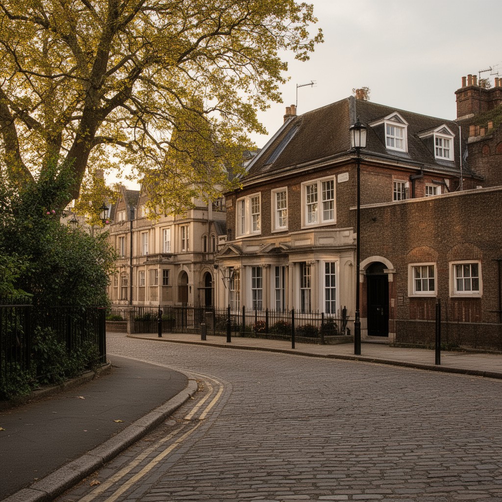 AI-generated illustration of Grange Road, Cambridge