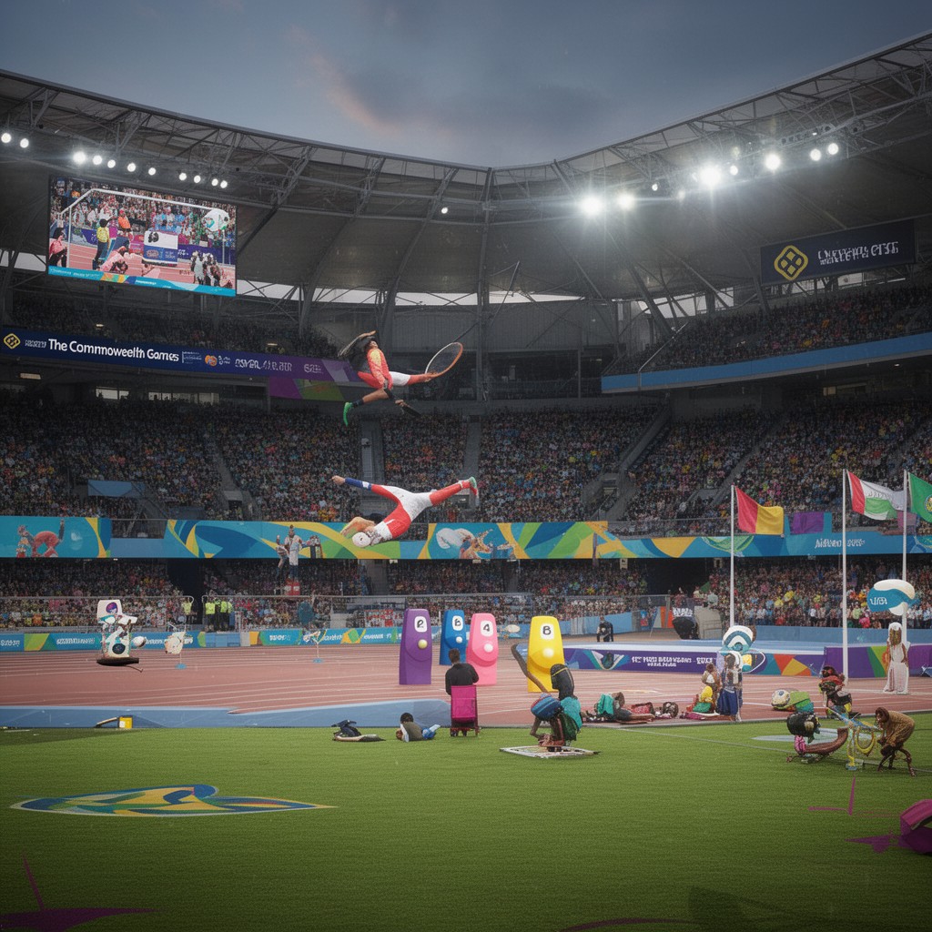 AI-generated illustration of Commonwealth Games series