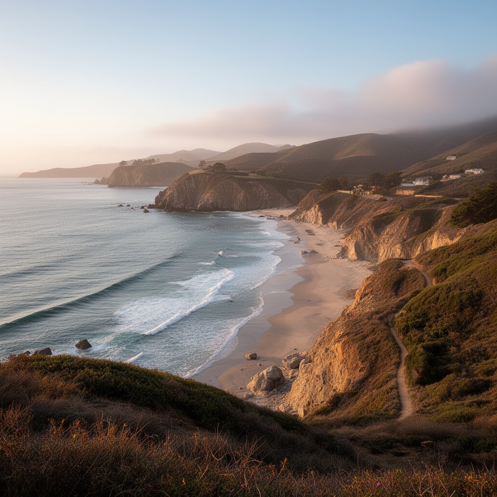 AI-generated illustration of Andrew Molera State Park
