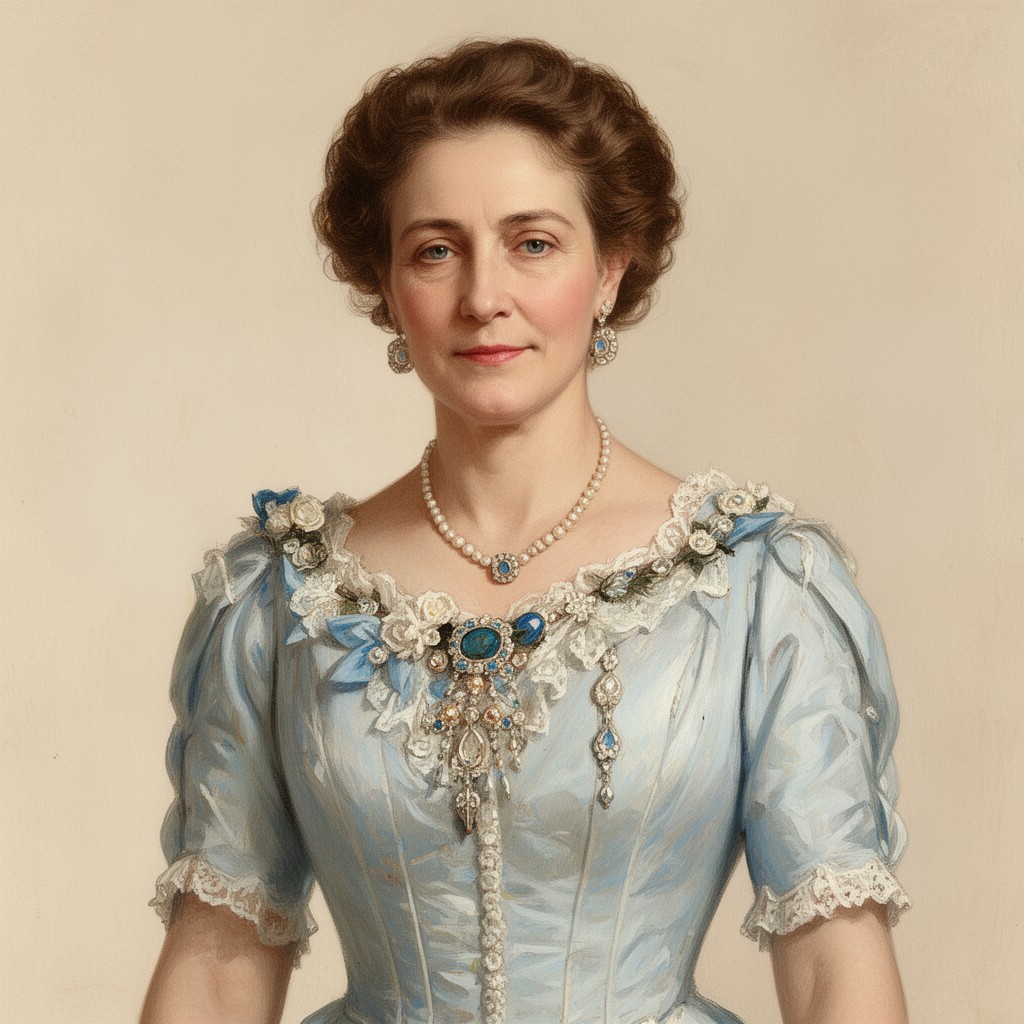 AI-generated illustration of Victoria Mary Augusta Louise Olga Pauline Claudine Agnes