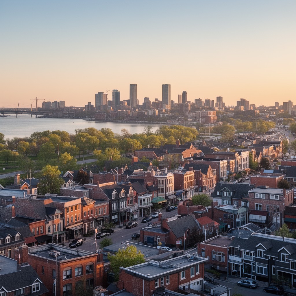 AI-generated illustration of Whitby, Ontario