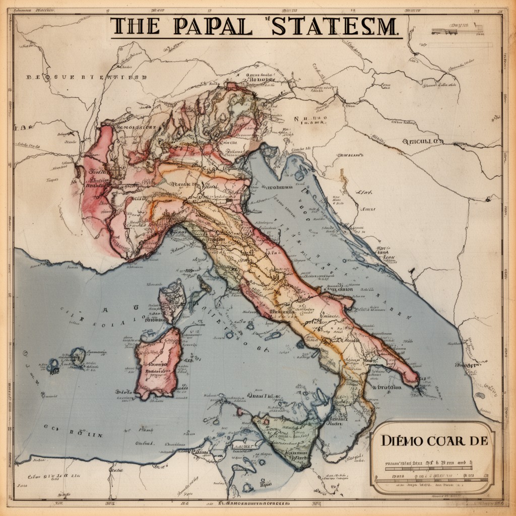 AI-generated illustration of Papal States