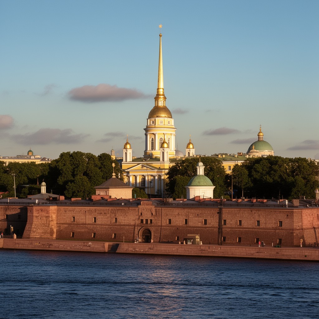 AI-generated illustration of Peter and Paul Fortress