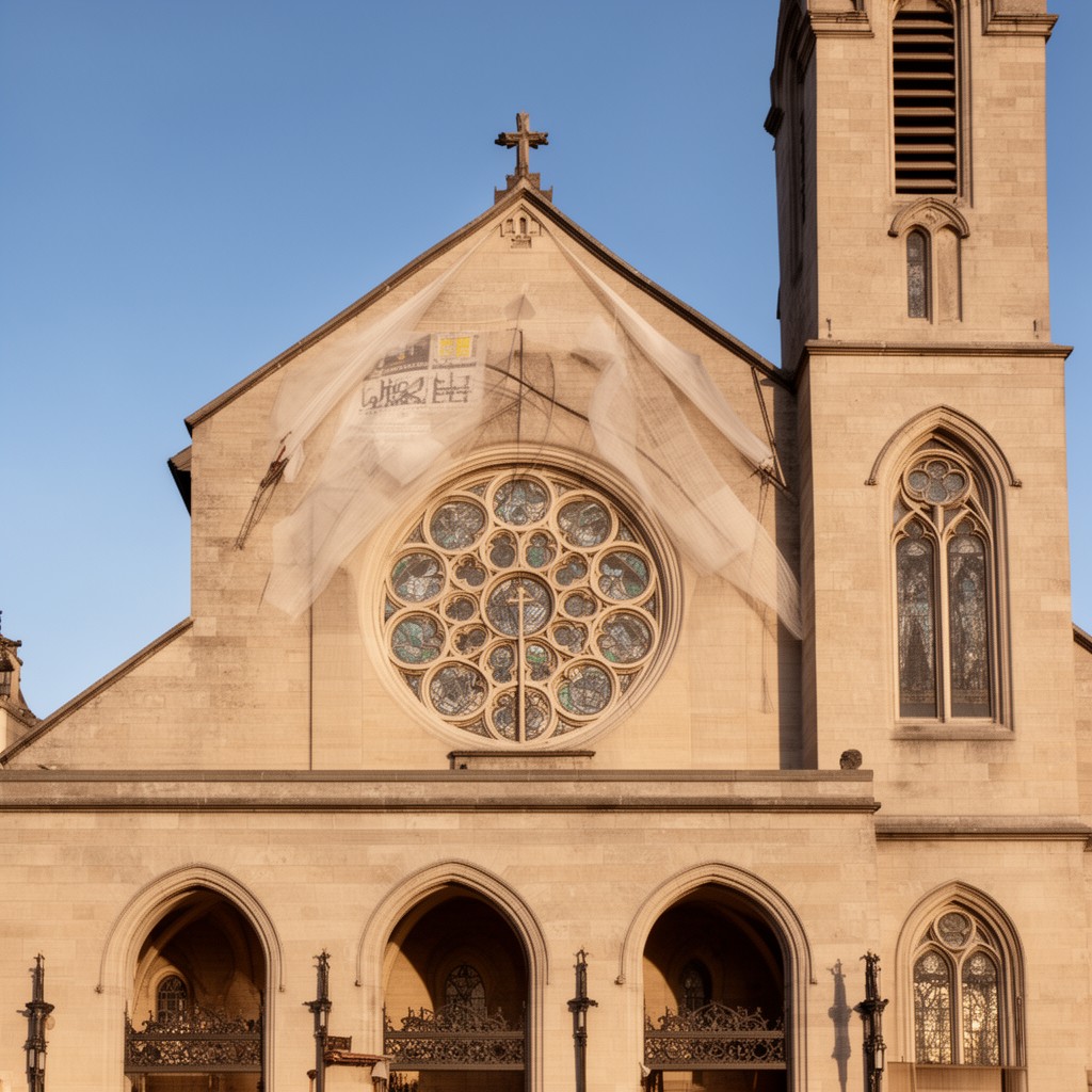 AI-generated illustration of United Methodist Church