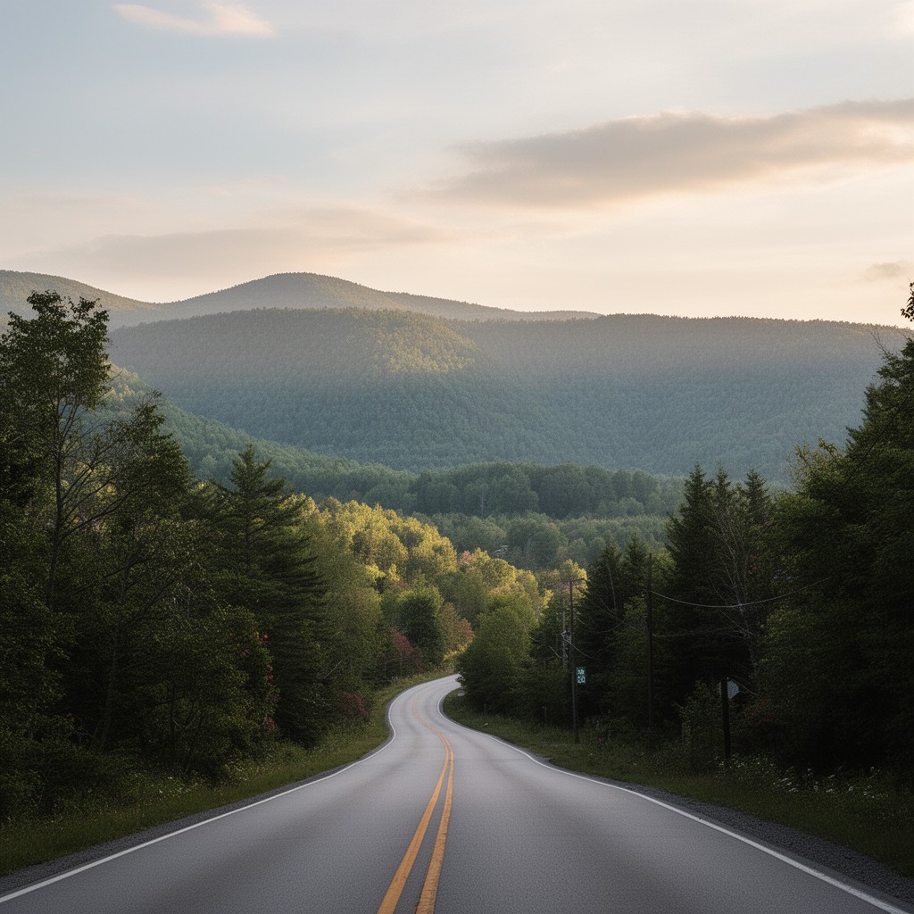 AI-generated illustration of New York State Route 28