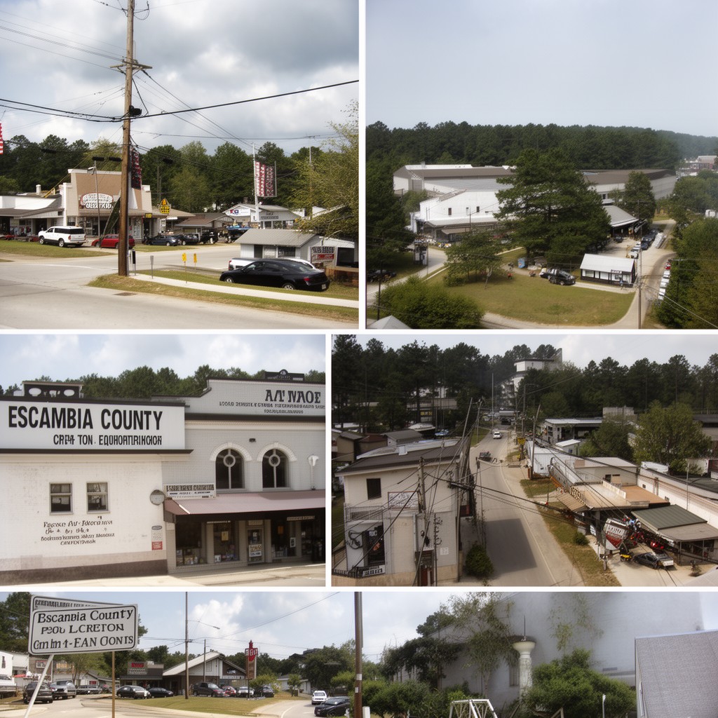 AI-generated illustration of Escambia County, Alabama
