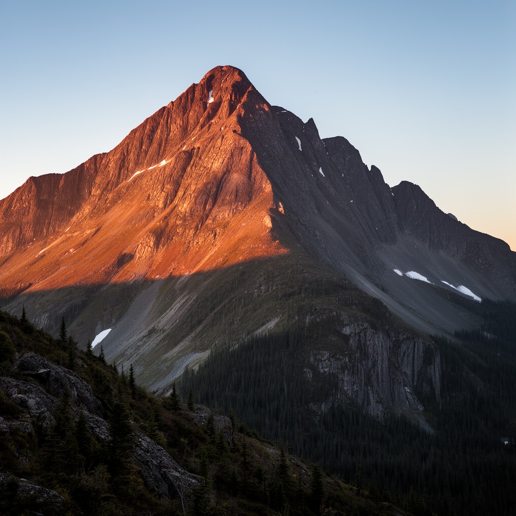 AI-generated illustration of Mount Caubvick