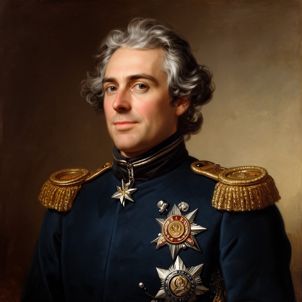 AI-generated illustration of Admiral Juan de Lángara