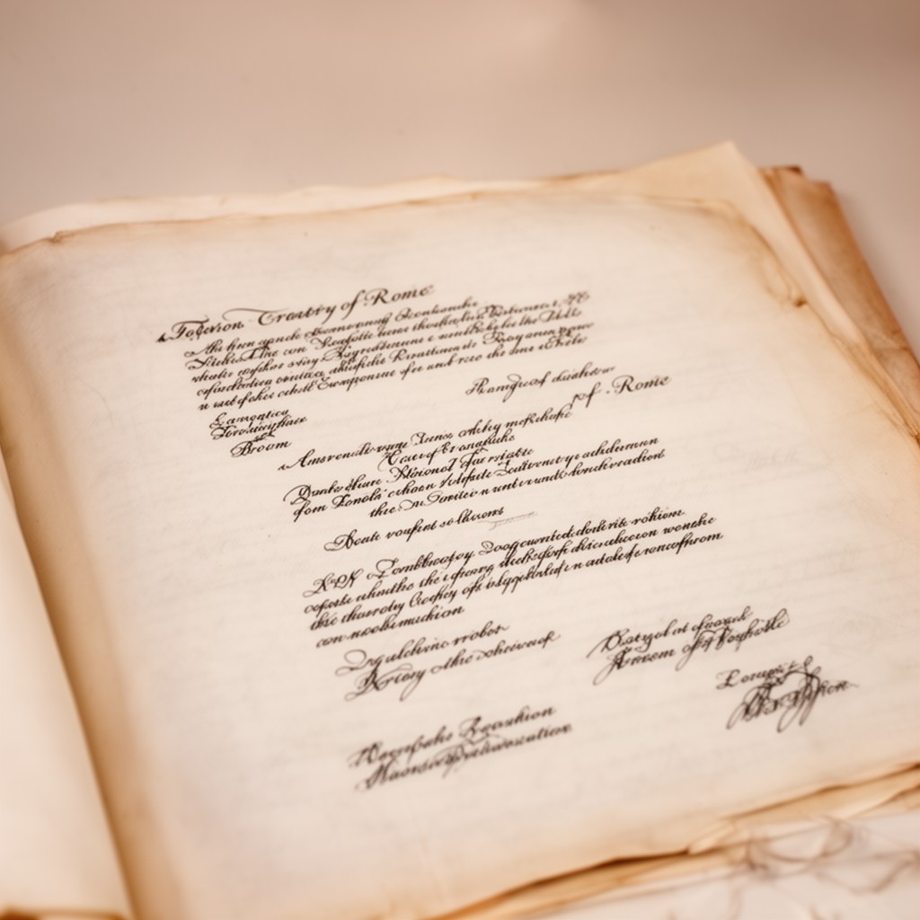 AI-generated illustration of Treaty of Rome