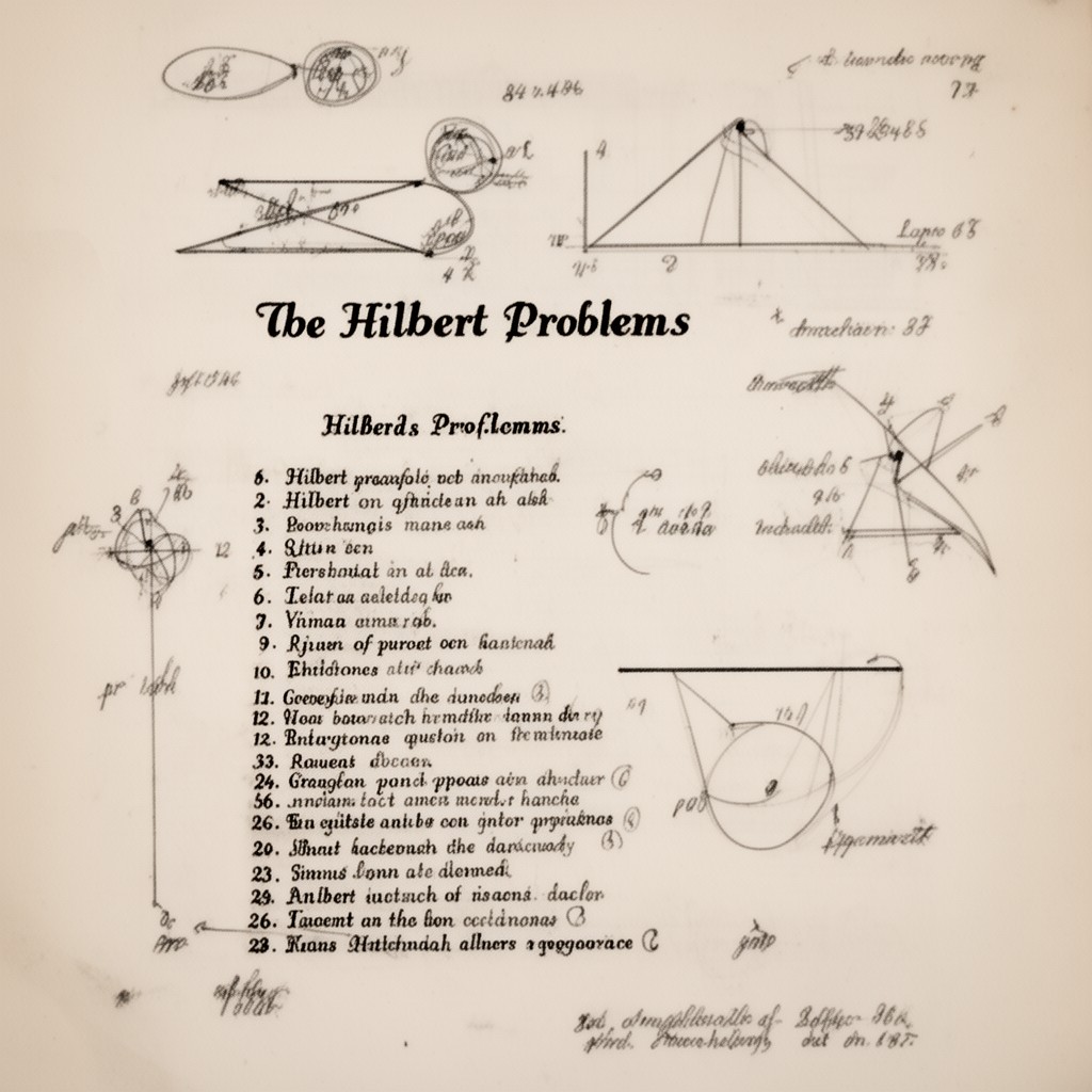 AI-generated illustration of Hilbert problems