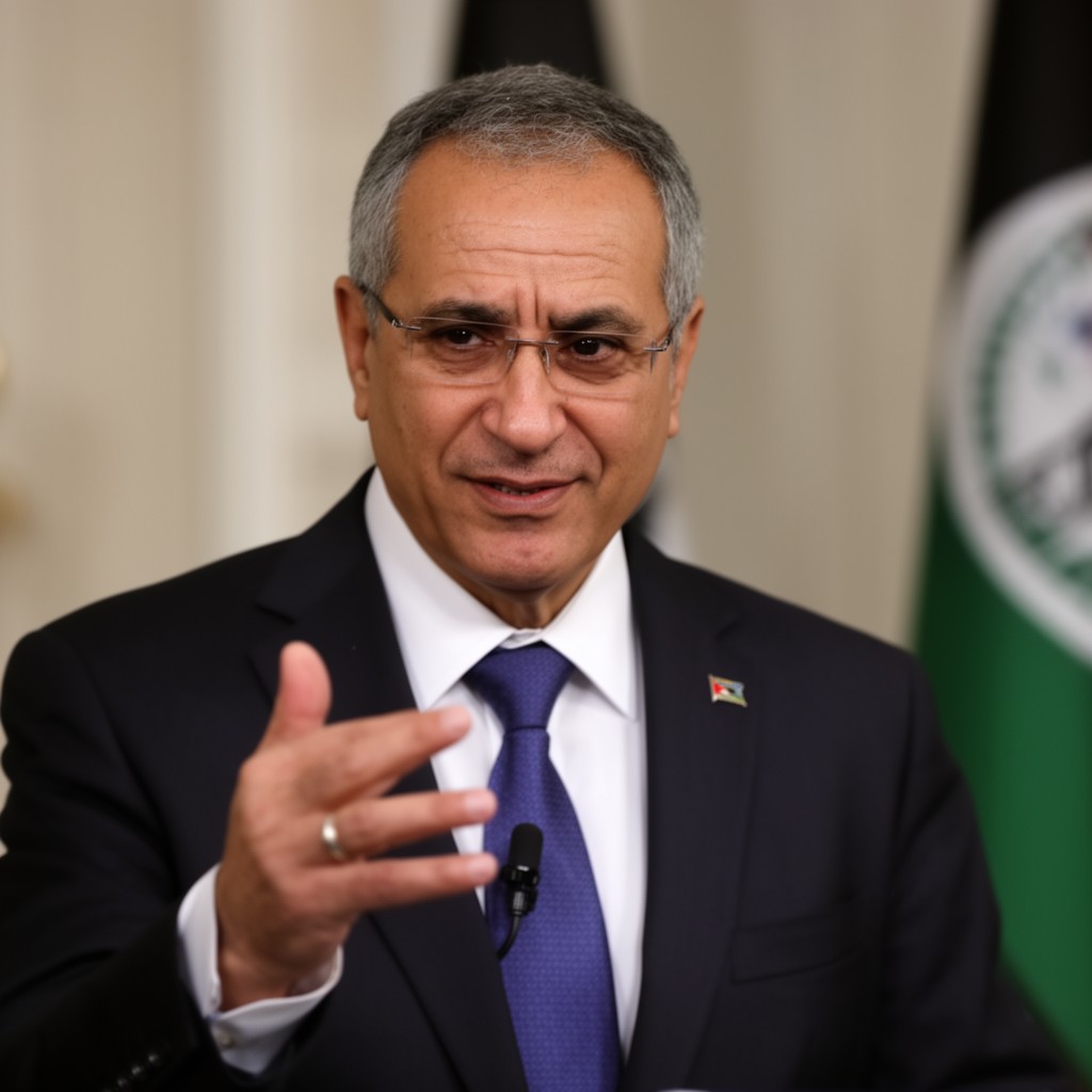 AI-generated illustration of President of the Palestinian National Authority