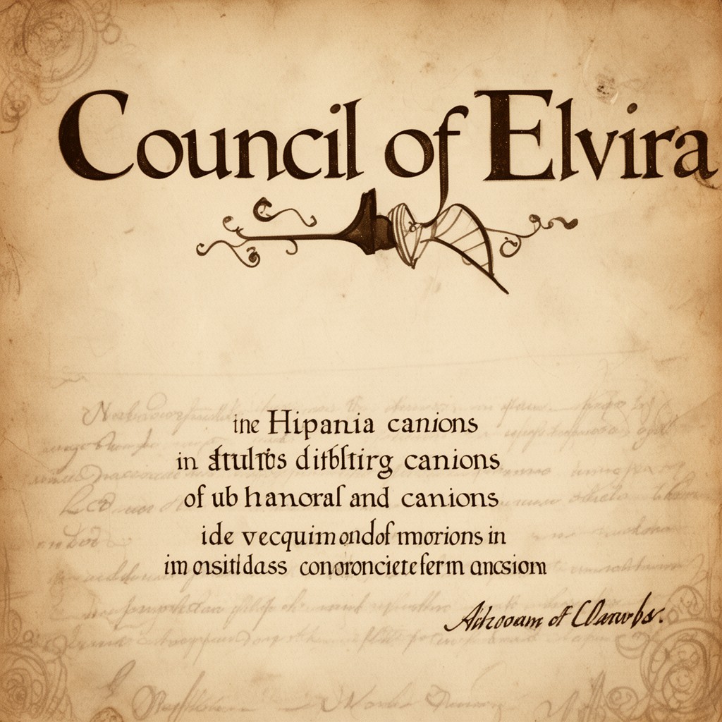 AI-generated illustration of Council of Elvira