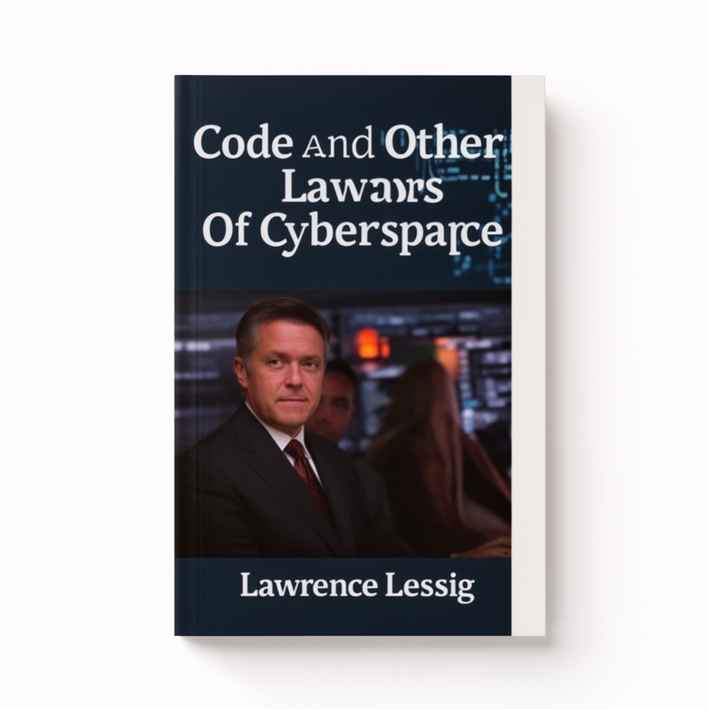 AI-generated illustration of Code and Other Laws of Cyberspace