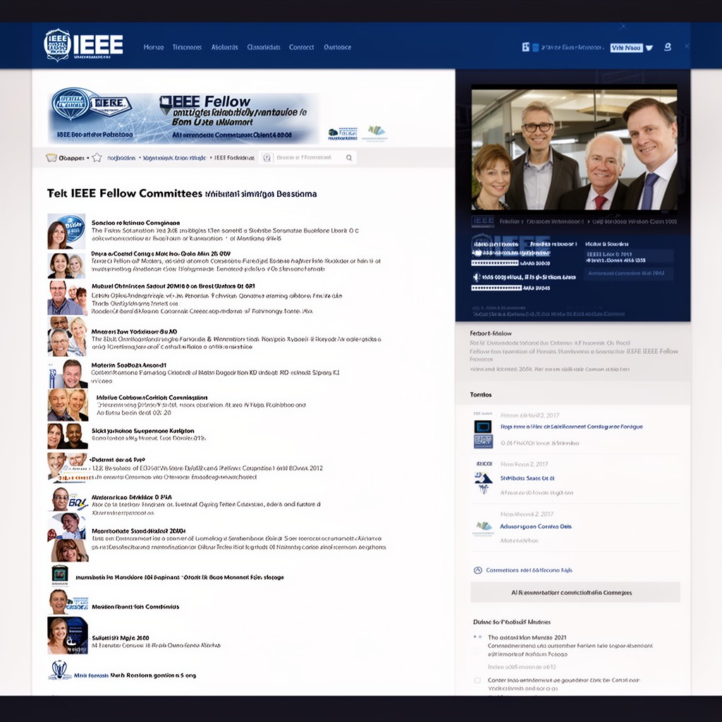 AI-generated illustration of IEEE Fellow Committee