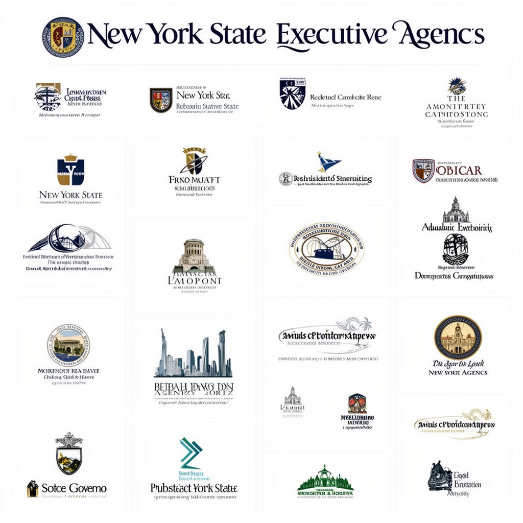 AI-generated illustration of New York State executive agencies