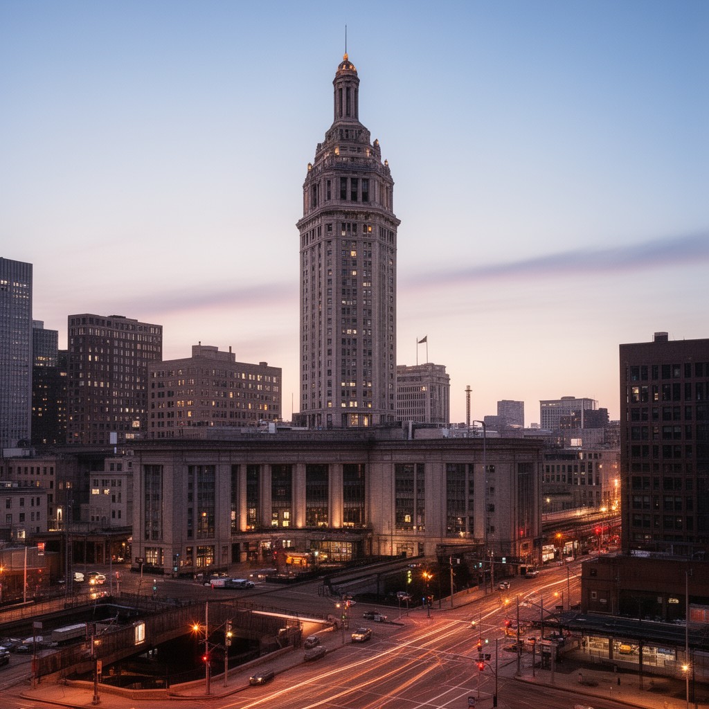 AI-generated illustration of Terminal Tower
