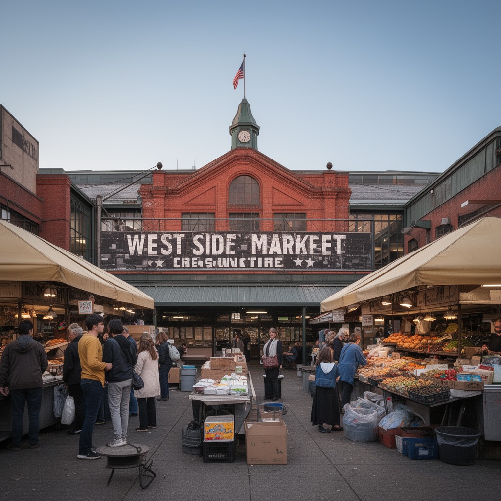 AI-generated illustration of West Side Market