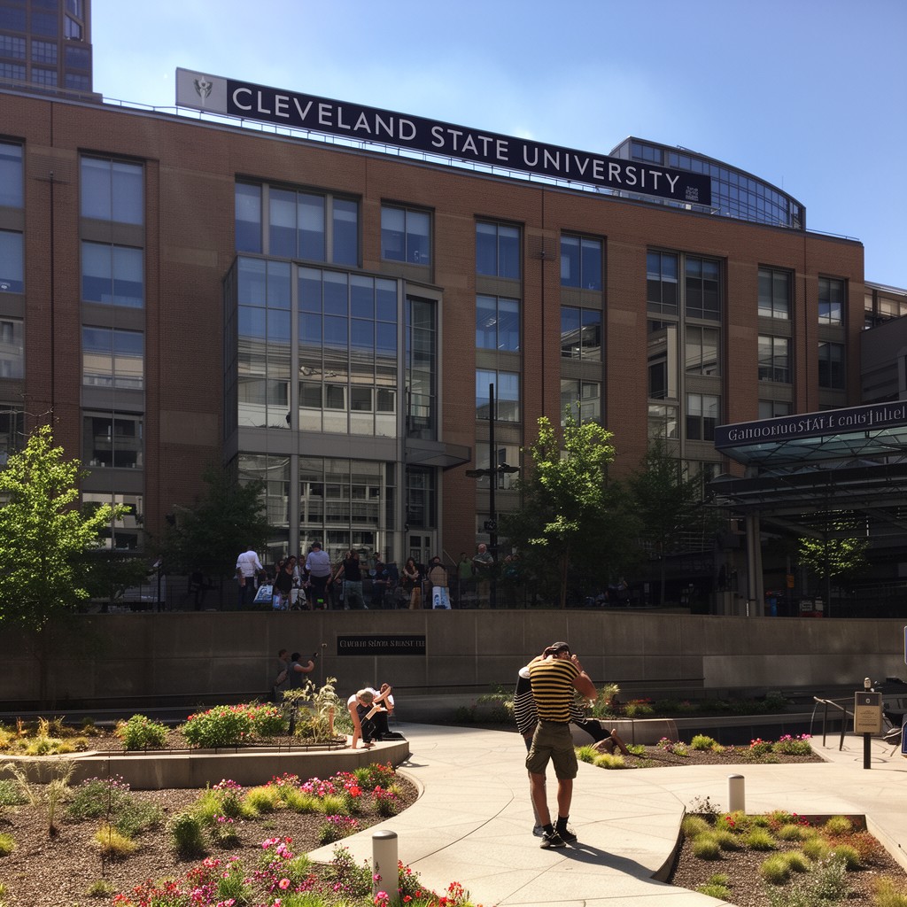 AI-generated illustration of Cleveland State University