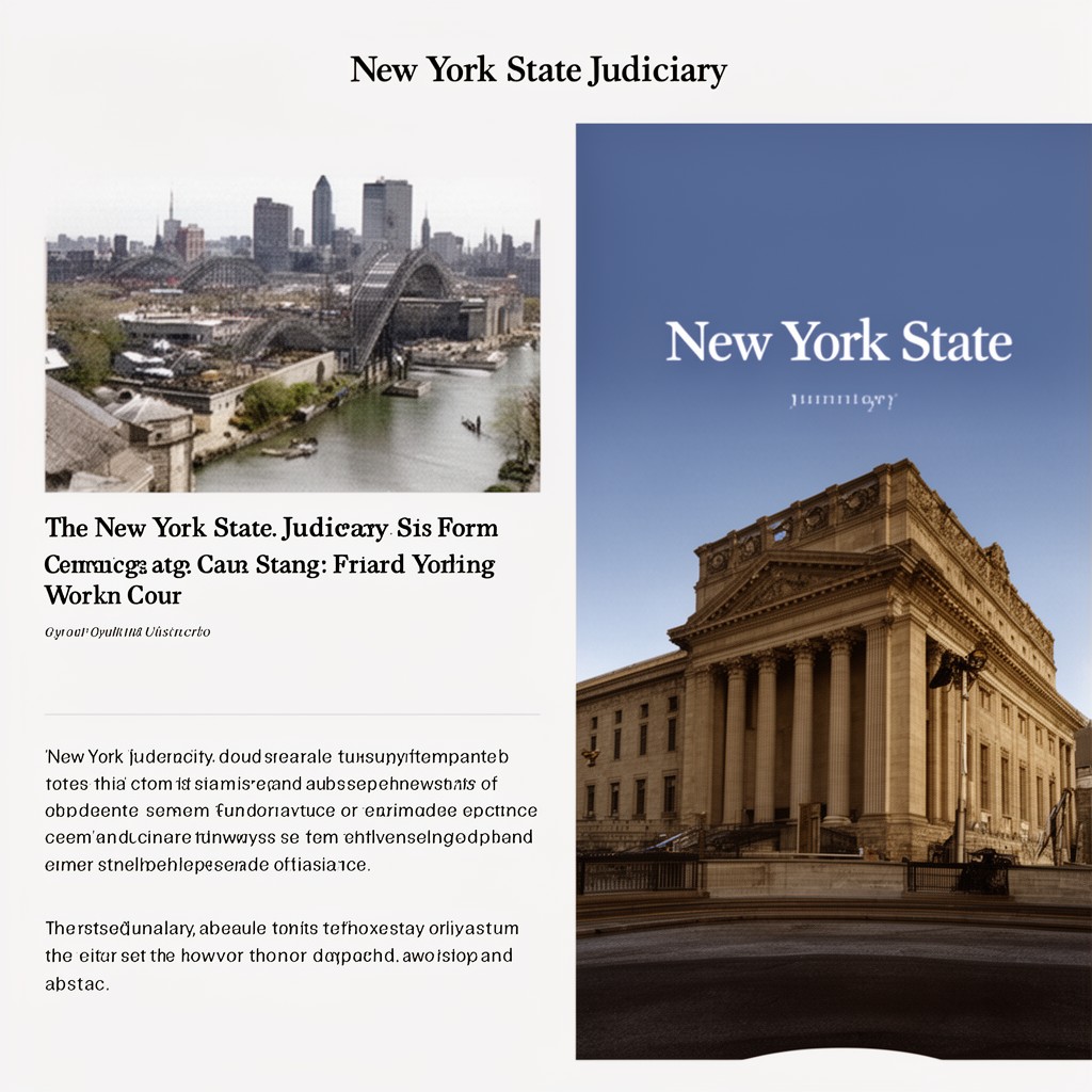 AI-generated illustration of New York State Judiciary