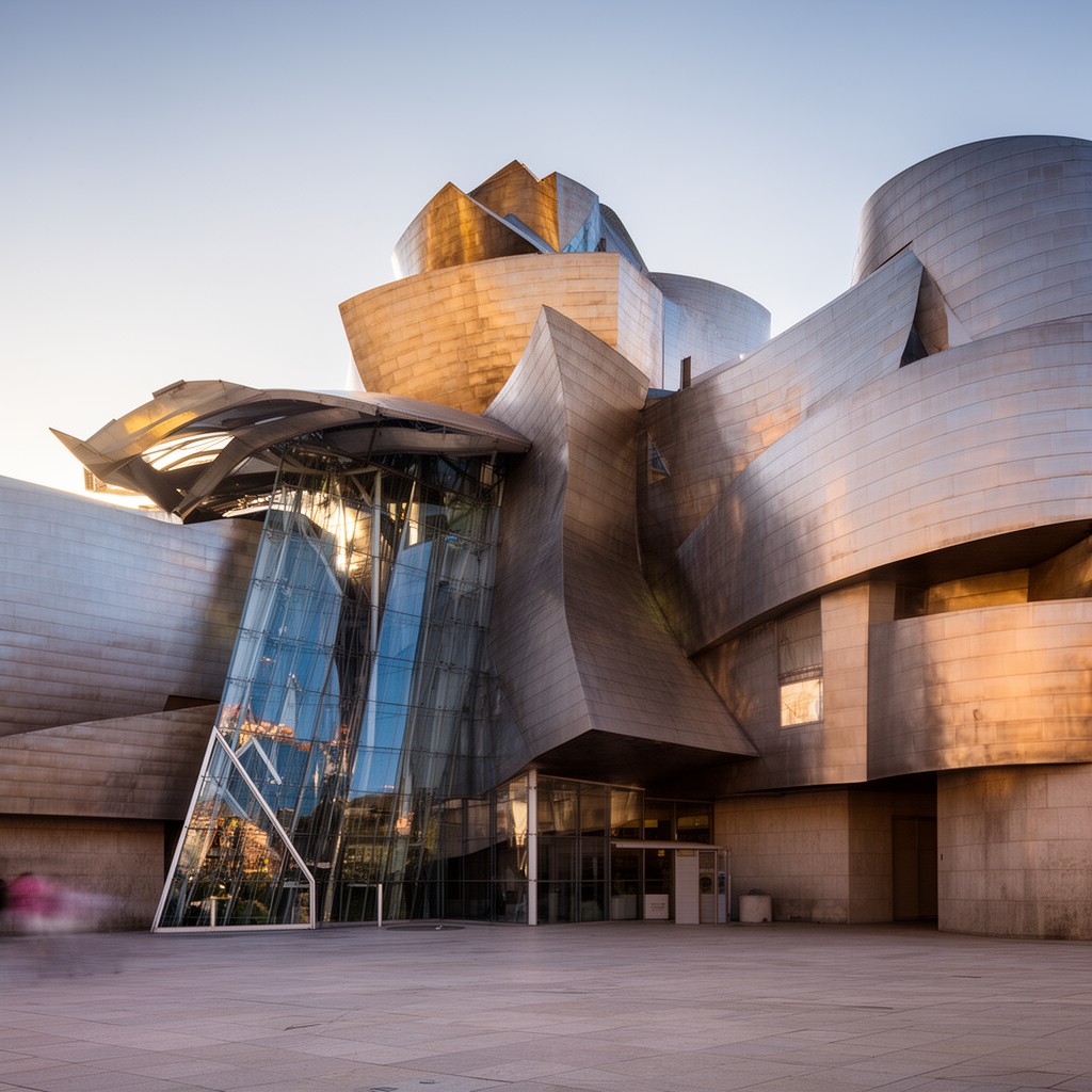 AI-generated illustration of Guggenheim Museum Bilbao