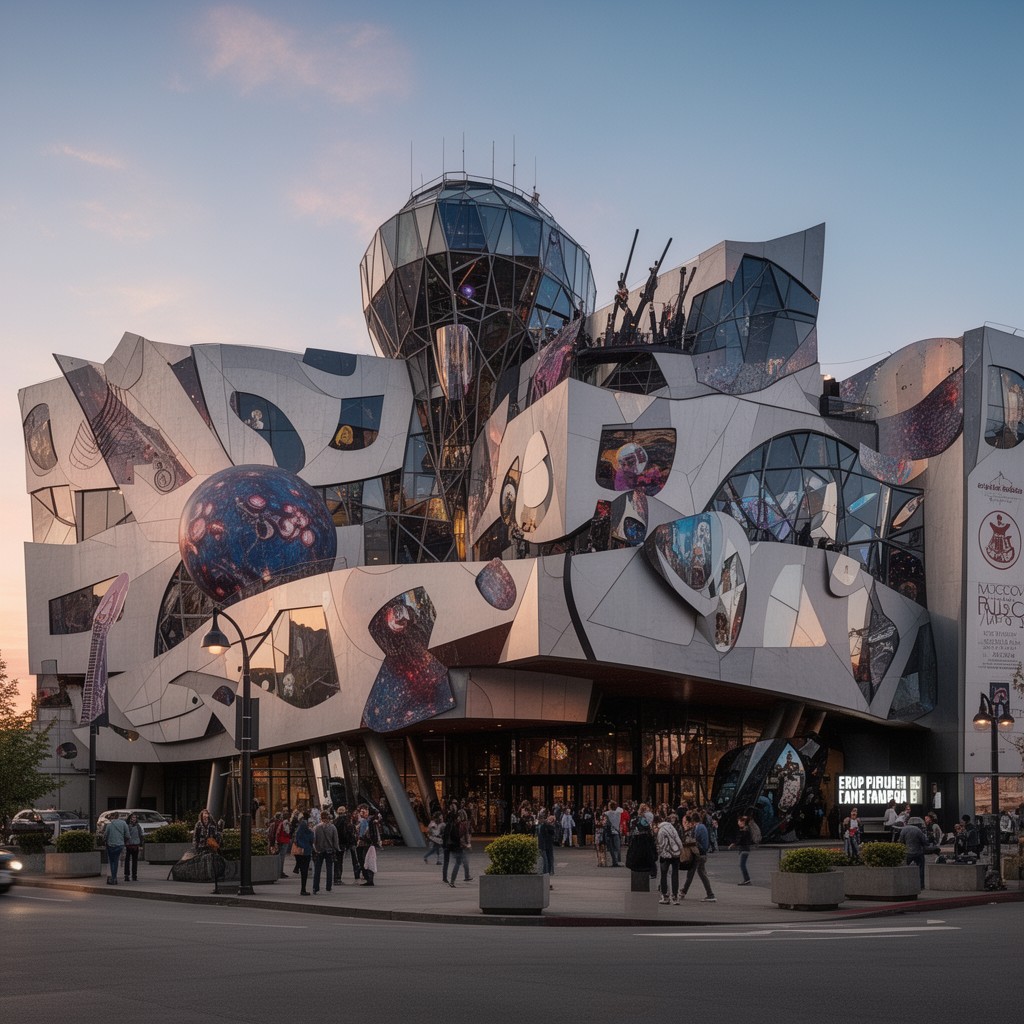 AI-generated illustration of Experience Music Project