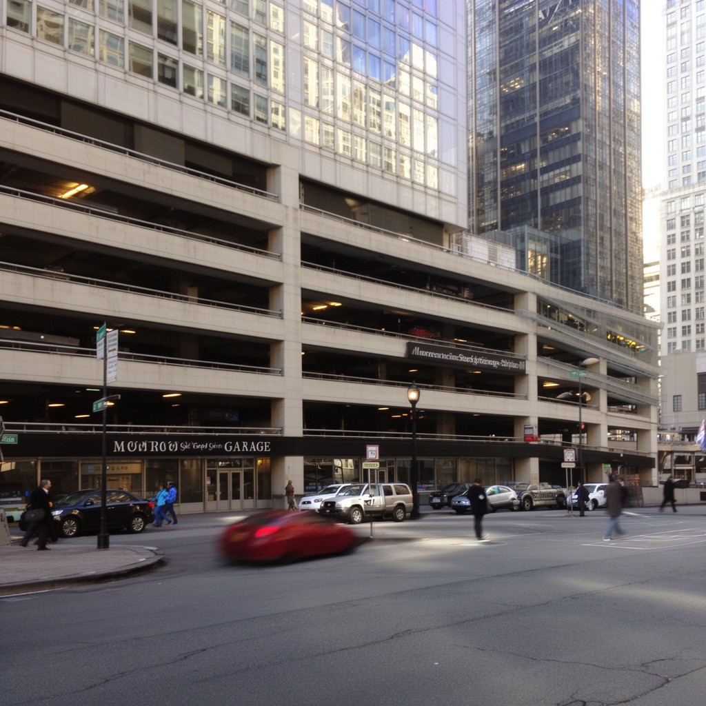 AI-generated illustration of Monroe Street Garage