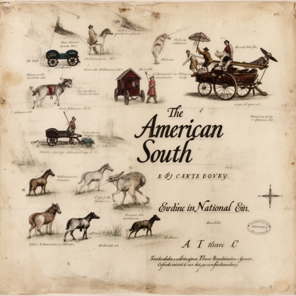 AI-generated illustration of American South (colonial and early national periods)