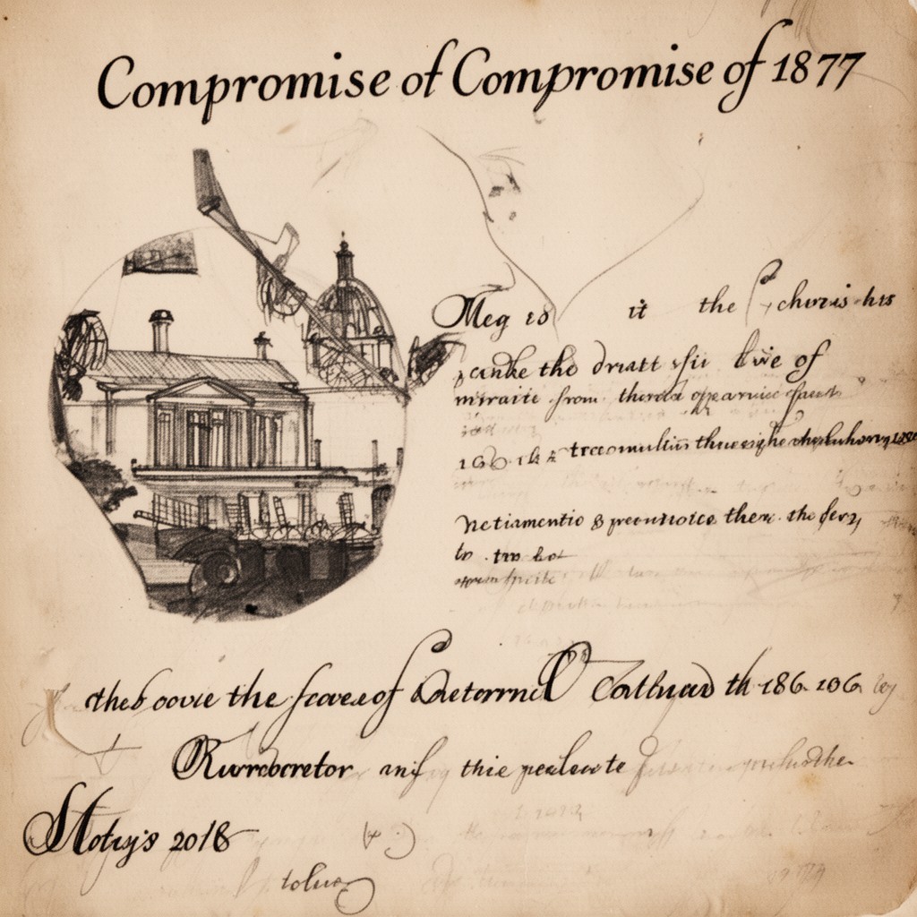 AI-generated illustration of Compromise of 1877