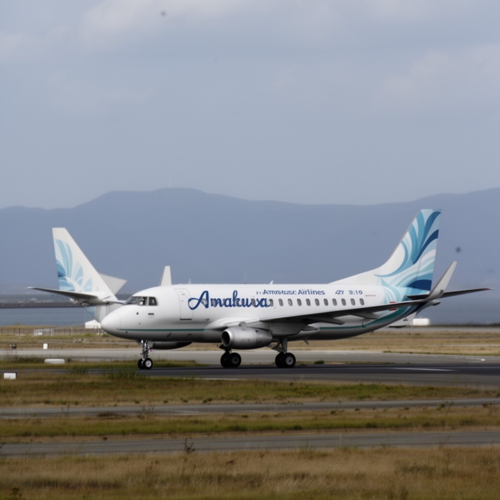 AI-generated illustration of Amakusa Airlines