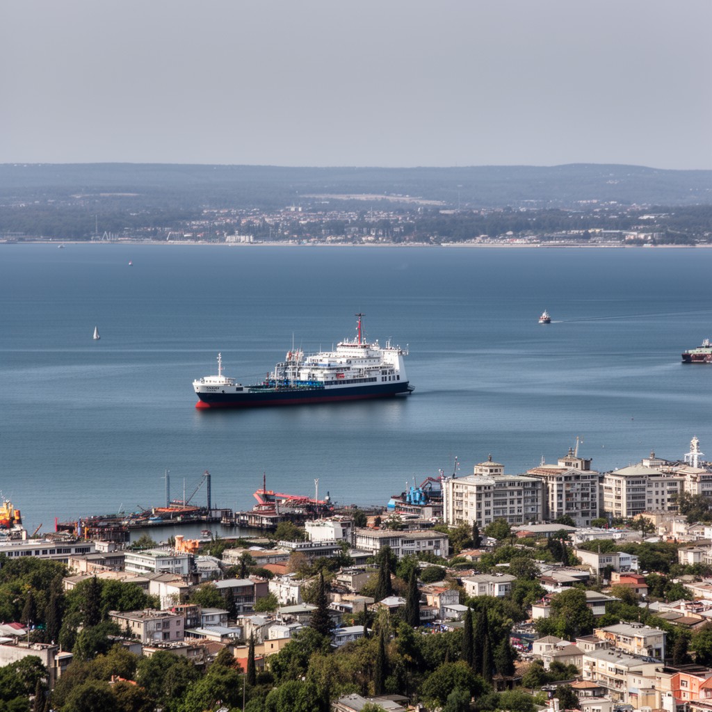 AI-generated illustration of Burgas