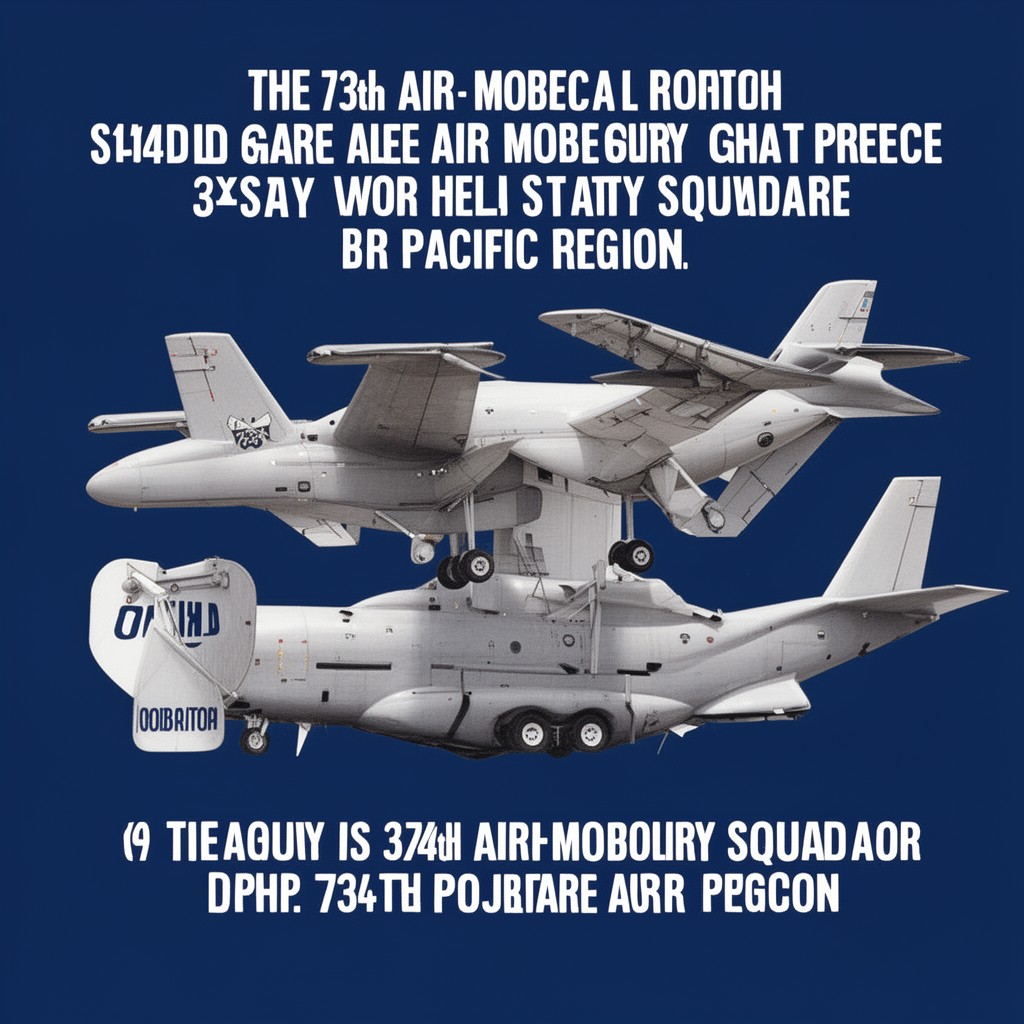 AI-generated illustration of 734th Air Mobility Squadron