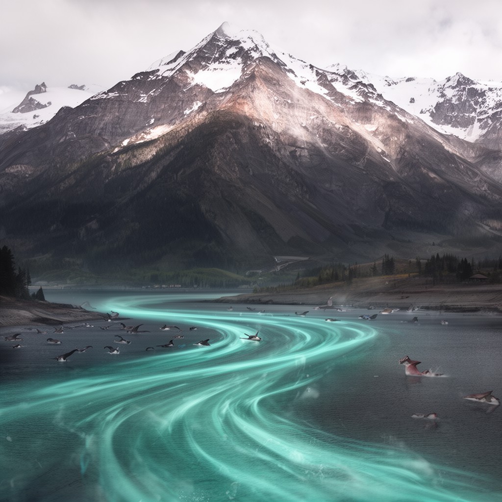 AI-generated illustration of Alaska Current